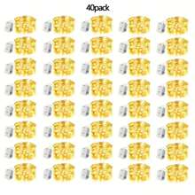 4/10/40 LED 2M20LED 仙女电池供电灯串，适用于 DIY 婚礼、派对、卧室、庭院、蛋糕、花束装饰 - 黃色 - 查看 14