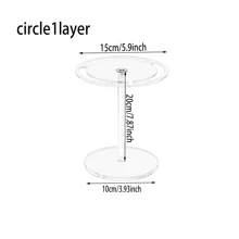 1 件亚克力眼镜架，旋转透明眼镜展示架，配件收纳架，适用于家庭、办公室、办公桌、卧室 - 無色 - 查看 8
