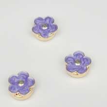 2 abotoaduras elegantes com flores, botões de camisa elegantes, capas de botões femininas de cores claras; processo avançado de galvanoplastia, base de cobre, botões de camisa masculinos e femininos. Adequado para ocasiões formais, uso diário, presentes para amigos, presentes de Natal.