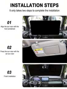 1pc Funny Car Windshield Sunshade With Eyes, Foldable UV Protection Front Window Sun Visor Shade, Made Of Polyester, Fits Most Vehicles - 59 Inches X 27.5 Inches