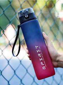 Ombre Sports Water Bottle, Portable Leak-Proof Flip Cap Drink Cup, Suitable For Workout, Fitness, Travel