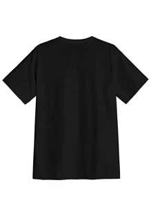 Inappropriate Funny Embarrassing T-Shirt Classic Funny T-Shirt For Both Men And Women - Black - View 3