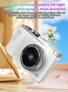 Portable HD Digital Camera ABS CMOS Sensor 8x Optical Zoom Electronic Anti-Shake Front And Rear Dual Camera Shooting Camera,Two Styles ( NO Memory Card And With 32G Memory Card), Suitable For Parties, Travelling, Recording Life - Multicolor - View 4