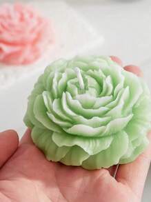 1pc Peony & Chrysanthemum Scented Candle Silicone Mold DIY Floral Fragrance Plaster Diffuser Stone Home Decor Silicone Mold