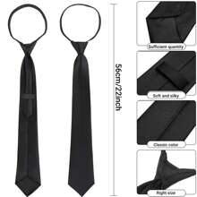 嘉年华/万圣节特工服装套装包括时尚眼镜、拉链领带、徽章、道具和假耳塞，适合外星人主题派对服装。 - 多色 - 查看 6