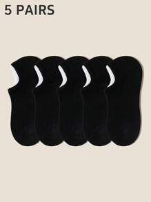 5/12 pares de calcetines multicolor para mujer, de unicolor, con cintura elástica, antideslizantes, de tejido de punto transpirable, estilo náutico de moda y universitario, calcetines invisibles, versátiles para primavera/verano, hogar, viajes, deporte, regalo para fiestas (sin tarjeta de papel)
