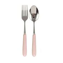 Juego de cubiertos de acero inoxidable de 2/4/12/24 piezas con mango de cerámica - Cuchillo para bistec, cuchara sopera, cuchara de postre y tenedor - Cubiertos creativos, utensilios y accesorios de cocina que incluyen cuchillo, tenedor, cuchara - Perfecto para comidas diarias, fiestas y reuniones festivas - Multicolor - Ver 17