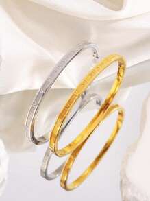 2 nuevos brazaletes de acero inoxidable de alta gama con diamantes de imitación, de moda y personalizados, adecuados para uso diario de parejas, San Valentín, mamá, madre, Día de la Madre, regalo - Pulsera de diamantes de amor - Ver 23