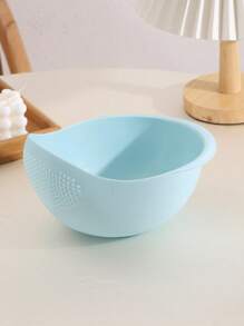 2 piezas Cernidor de arroz de cocina mini, bol de arroz pequeño, lavadora de arroz, canasta de lavado de arroz, colador de limpieza de arroz, apta para uso doméstico