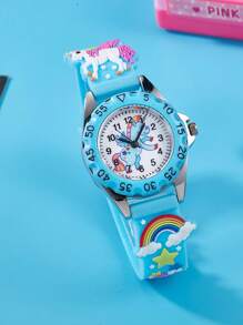 1pc Cute Unicorn Silicone Electronic Watch, Suitable For Daily Wear, Birthdays, Other Holiday Gifts