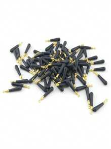 30 Stücke Kupferkopf Schwimmkörper, drehbarer schwarzer Angelpose, allseitig bewegliche Wettkampf-Steckpose, Angelzubehör Kleinteile