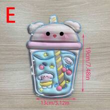 20 cái/bộ Túi đựng đồ trang sức hoạt hình dễ thương, Ghim, Túi khóa kéo đựng đồ ăn nhẹ, Túi đựng đồ trang sức kẹp tóc Kawaii - Con gấu - Xem 4