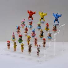 New Transparent Tabletop Display Stand Rack Model Shelf Staggered Blind Box Net Celebrity Figurine Storage Box