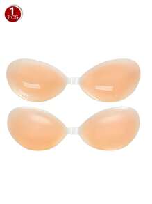 Tapa adhesiva invisible para pezones de mujer, para vestidos, vestidos de novia, ropa de dormir - Levanta, sostiene y realza el busto, de silicona gruesa, cinta invisible para escote