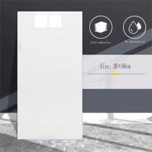 10pcs Self-Adhesive PVC Wall Stickers - Faux Marble Design, Removable, Easy Installation, Suitable For Kitchen, Bathroom, Living Room, Backdrop, Home, Office, Waterproof Wallpaper Wall Decals