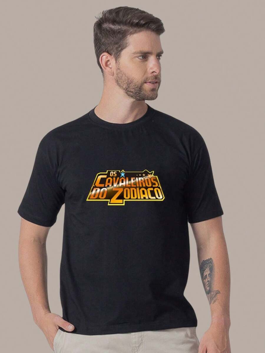 Knights Of The Zodiac Hades Printed T-Shirt Comfortable, Durable Fabric Various Colors - Black - View 1