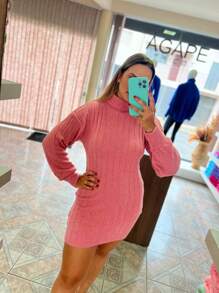 Women Dresses - Màu hồng gỉ - Xem 4