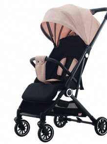 Carriola  de bebé para paseo de bastón ligera moderna de fácil doblado como maleta ideal para viajar o salir a pasear - Rosa - Ver 1