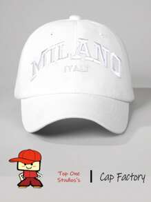1 Pc Women's Embroidered MIK AND Baseball Cap, Adjustable Outdoor Sun-Proof Casual Hat, Suitable For Spring/Autumn Travel, Vacation And Beach - Baseball Cap - View 9
