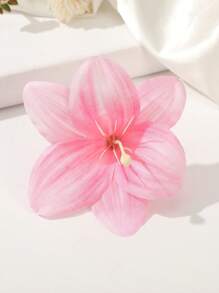 1 pieza Clip para el cabello con flor de lirio, adecuado para accesorios de cabello diarios, de novia y de vacaciones en la playa, accesorios del Día de San Valentín - Multicolor - Ver 9