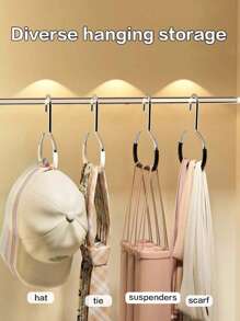10pcs-Hat Storage Rack,Belt Holder Organizer Rack, Wardrobe Accessory Storage Organizer Fits Belts, Ties, Scarves, Camisole, Hats, Bras, Shoes,Handbag Dress Pants Shoes Jeans Boots Skirt
