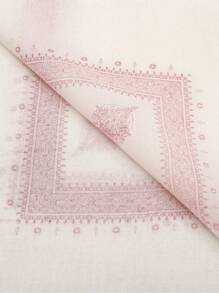 1pc Printed Headscarf/Turban, Large Size Arabic Dubai Saudi Desert Headwear For Men - Square Scarf - View 4