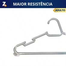 KIT 20 CABIDES CRISTAL Adulto Acrílico Transparente Cabide Reforçado Atacado Organizar Roupas