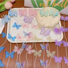 2pcs Vintage Handmade Butterfly Pearl Tassel Hair Clips For Girls, Sweet Princess Hair Accessories Pearl Chain Hair Clips - Multicolor - View 4