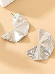 1 Pair Fashionable Leaf-Shaped Earrings For Women, Jewelry Gift Suitable For Daily Wear Or Gift Giving