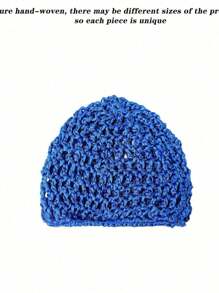 1/4 Pcs Handmade Crocheted Sleep Cap/Hat, Hair Net For Women, Suitable For Daily Washing Face, Makeup, Sleeping Hair Sleep Cap - Multicolor - View 8