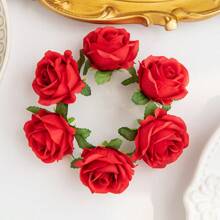5/10 piezas de cabezas de rosas a la parrilla artificiales para decoraciones de primavera y otoño, para bodas, jarrones, hogar, comedor, dormitorio, cocina, decoración de habitaciones, fiestas, cumpleaños y jardín exterior