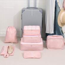 7 Stück Packtaschen für Reisen, Koffertaschen-Organizer für Kleidung, Schuhe, Unterwäsche, geeignet für Geschäftsreisen, Urlaubsreisen, Reiseaccessoires, Urlaubsaccessoires