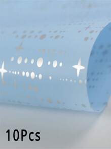 10 Piezas Papel de envolver con diseño de flor de meteoro, papel mate, papel de seda DIY para ramos de flores hechos a mano, materiales florales para tienda de flores - Multicolor - Ver 14