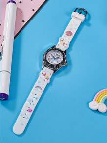 1pc Cute Unicorn Silicone Electronic Watch, Suitable For Daily Wear, Birthdays, Other Holiday Gifts