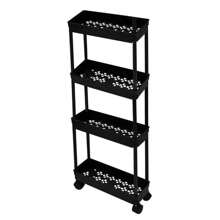 4 Tier Storage Cart - Black - View 7