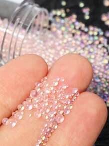 1 pièce Perles de verre Aurora, matériau de remplissage en résine époxy, perles à bulles de tailles mélangées pour moulage, matériau de remplissage en silicone, fournitures artisanales DIY, fournitures pour la fabrication de bijoux