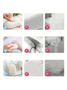 1pc  Baby Bath Sponge, Children's Bath Rub Sponge, Cartoon Bath Sponge For Newborns - Blue - View 6