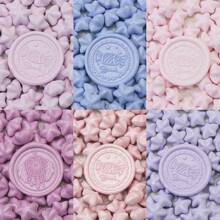 100 piezas/Paquete de Perlas de lacre en forma de estrella con colores tipo macaron, perlas de lacre para sellar cera para decorar sobres, invitaciones de boda, tarjetas de felicitación, postales, embalaje de regalos, manualidades, scrapbooking