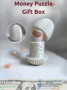 1pc Easter & Christmas Maze Egg Decoration Gift Box, Surprise Decorations For Candy, Jewelry, Small Items - Fun Celebration Gift, Revival, Surprise Decorations