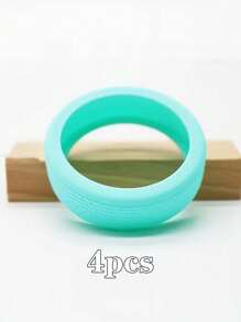 Protetores de rodas de silicone para bagagem 4/8 peças, capas de rodízio com redução de ruído silenciosa e absorção de choque, acessórios de viagem de estilo esportivo - fáceis de instalar e limpar