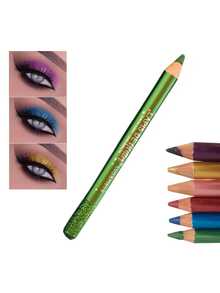 Rainbow Eyeliner Easy Application Eyeshadow Pencil Glitter High Pigmentation - 1 Đơn vị Bút chì xanh - Xem 1