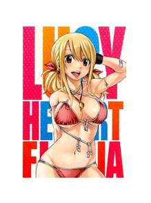 1 pièce Affiche de la canevas de peinture murale du personnage sexy de l'anime Lucy Heartfilia. Poster pour la décoration murale du salon, décoration de la maison. Peinture sans cadre. - Multicolore - Voir 22