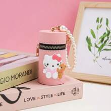 Sanrio 1pc Sanrio Hello Kitty Melody Laurel Dog Pudding Dog Kulomi Cartoon Cute Bucket Bag Portable Bucket Purse Children's Creative Bag Earphone Storage Bag Wallet Purse Wallet Mini Wallet Coin Wallet