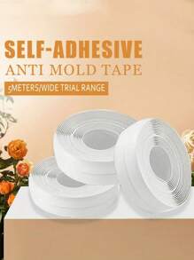 1 pièce ruban étanche et anti-moisissure, bande d'étanchéité pour cuisine et salle de bain, produit de calfeutrage pour coins de murs imperméables, décoration de salle de bain d'été