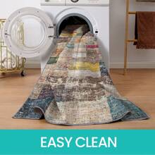 Carpet Area Rug Washable Rug Large Modern Abstract Living Room Rug Winter Warm Soft Anti-Skid Thin Carpet Indoor Floor Non-Shedding Carpets For Bedroom Dining Room Home Office Decor - Adoni - Xem 4