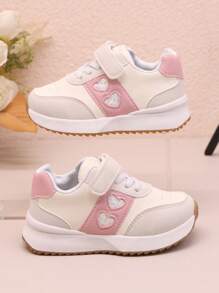 儿童软底运动鞋，女童时尚休闲运动鞋，男童防滑橡胶底幼儿步行鞋 - 粉色 - 查看 7