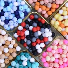 40 peças/Conjunto Contas de Silicone Macias para Fabricação de Chaveiros, Conjunto de 8 Cores, Contas de Silicone de 12mm a Granel, Contas Redondas de Silicone, Contas Distanciadoras Soltas para Chaveiros, Joias, Acessórios de DIY e Artesanato