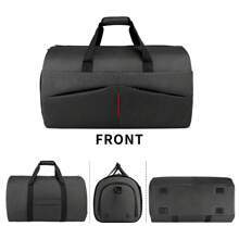 Carry On Garment Bags Convertible Suit Bag With Shoes Compartment Waterproof 2 In 1 Travel Duffle Bag Large Garment Bags Garment Duffle Bag For Men - 黑色 - 查看 8