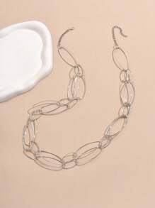 1pc Glamorous Exaggerated Hollow-Out Long Necklace For Women