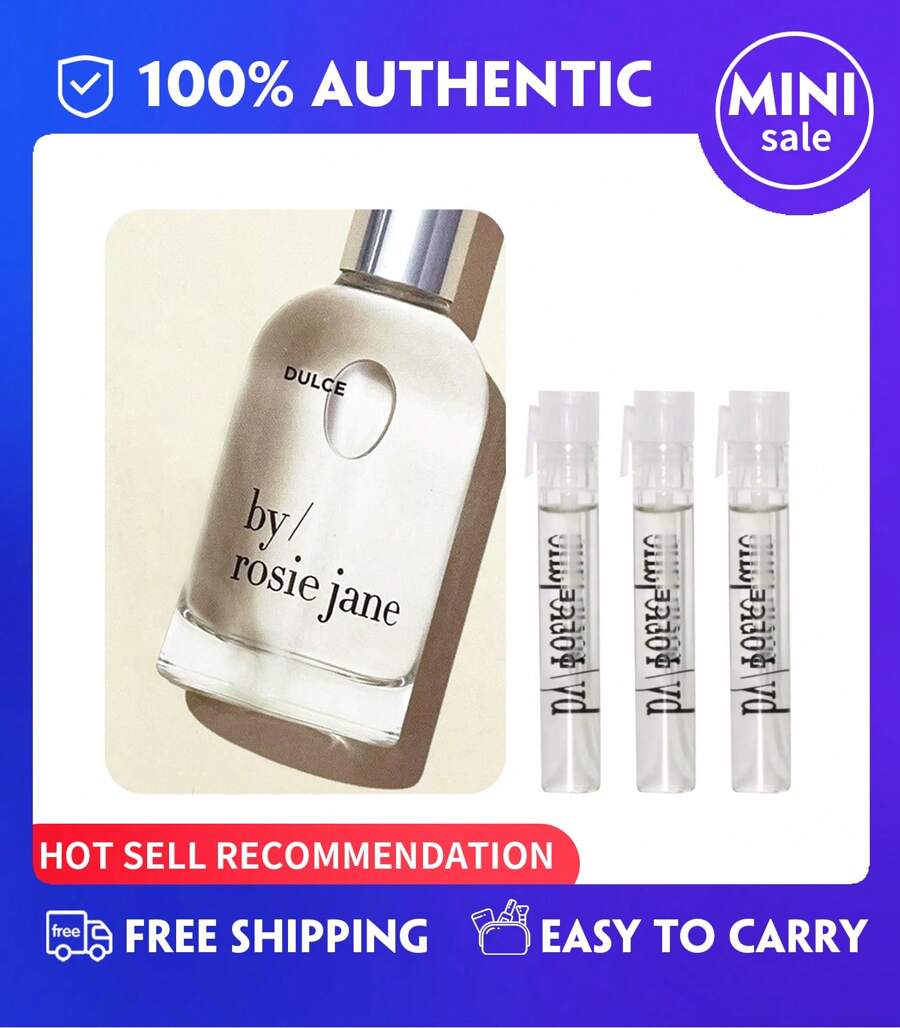 By Rosie Jane DULCE Eau De Parfum EDP Perfume For Women Sample Vials .04 Oz / 1.2ml Mini Travel Size - 3.6ml(1.2ml*3支) - 查看 1